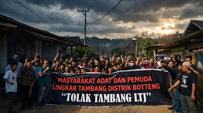 Aksi warga Botteng Mamuju tolak tambang LTJ
